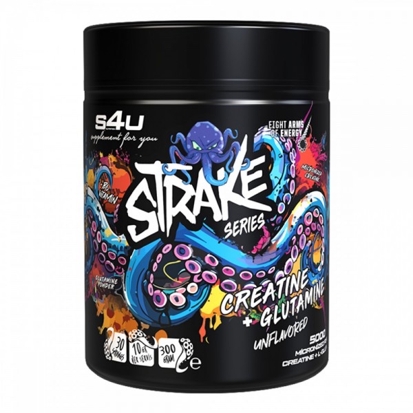 S4U Strake Series Creatine + Glutamine 300g Aromasız