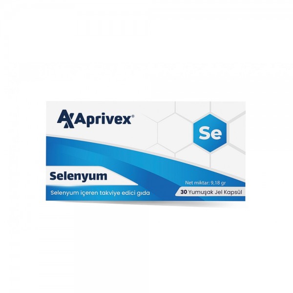 Aprivex Selenyum 30 Yumuşak Kapsül