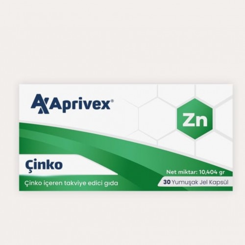 Aprivex Çinko 30 Yumuşak Kapsül
