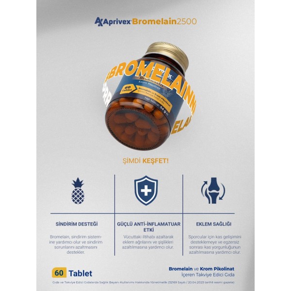 Aprivex Bromelain 2500 GDU/g Krom Pikolina