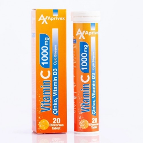 VİTAMİN C (ÇİNKO D3 TAKVİYELİ) 1000MG EFERVESAN TABLET