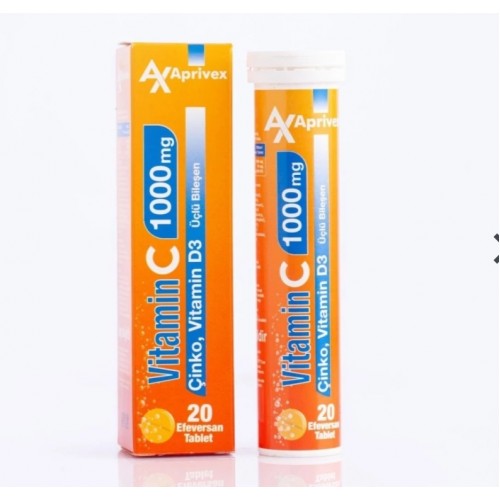 VİTAMİN C (ÇİNKO D3 TAKVİYELİ) 1000MG EFERVESAN TABLET