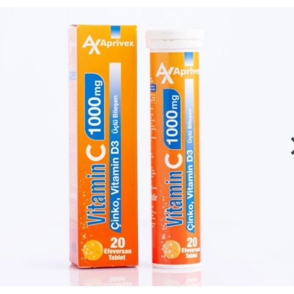 ÇİNKO VİTAMİN D3 VİTAMİN C1000 MG