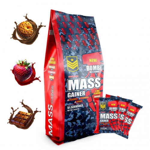 BOMB SERİES MASS GAİNER ŞASE 3 MİX FLAVOUR 51 ŞASE