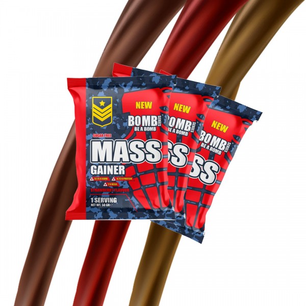 BOMB SERİES MASS GAİNER ŞASE 3 MİX FLAVOUR 51 ŞASE