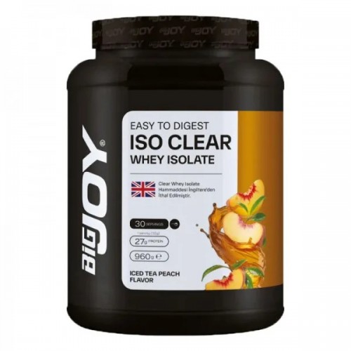 BİG JOY ISO CLEAR WHEY ISOLATE 960 GR ICE TEA ŞEFTALİ