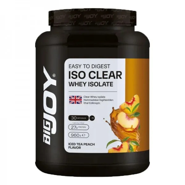 BİG JOY ISO CLEAR WHEY ISOLATE 960 GR ICE TEA ŞEFTALİ