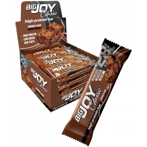 BİG JOY CLASSİC HİGH PROTEİN BAR BROWNİE 45 GR - 16 ADET