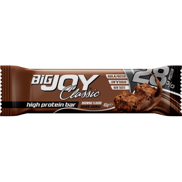 BİG JOY CLASSİC HİGH PROTEİN BAR BROWNİE 45 GR - 1 ADET