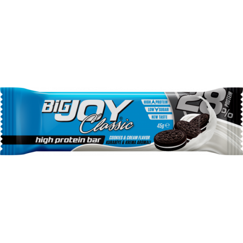 BİG JOY CLASSİC HİGH PROTEİN BAR COOKIES CREAM 45 GR - 1 ADET