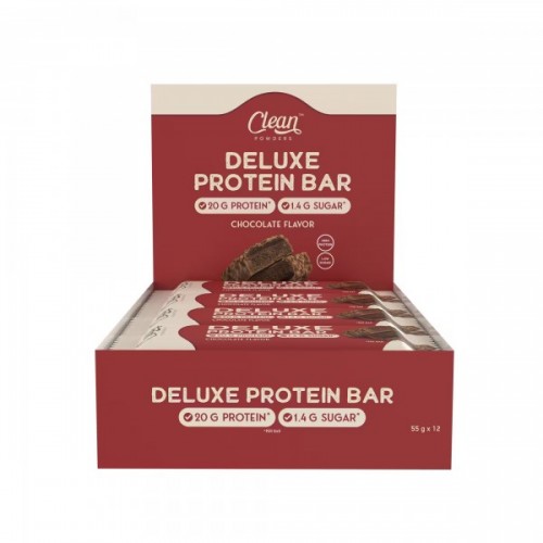 CLEAN POWDERS DELUXE PROTEİN BAR 55 GR 12 ADET ÇİKOLATA