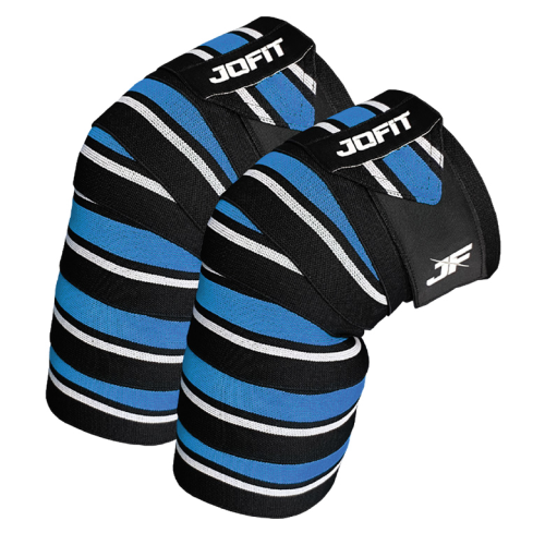 JOFİT KNEE WRAPS SİYAH - MAVİ