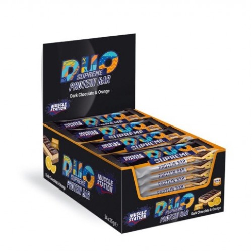 Muscle Station Supreme Duo Bitter Çikolata Orange 24 Lü