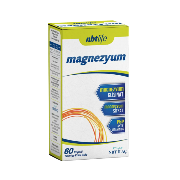 Nbt Life Magnezyum P5P Vitamin B6 60 Kapsül