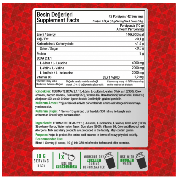 PRİME NUTRİTİON BCAA 2:1:1 420 GR