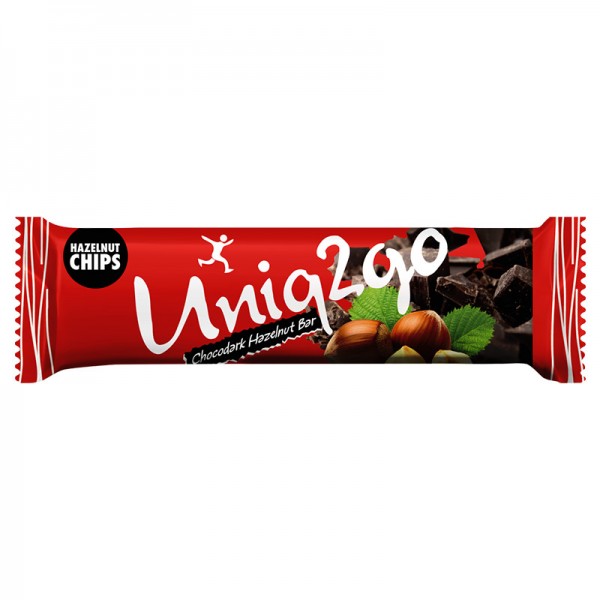 UNİQ2GO CHOCODARK HAZELNUT BAR(38 GR) - 16 ADET
