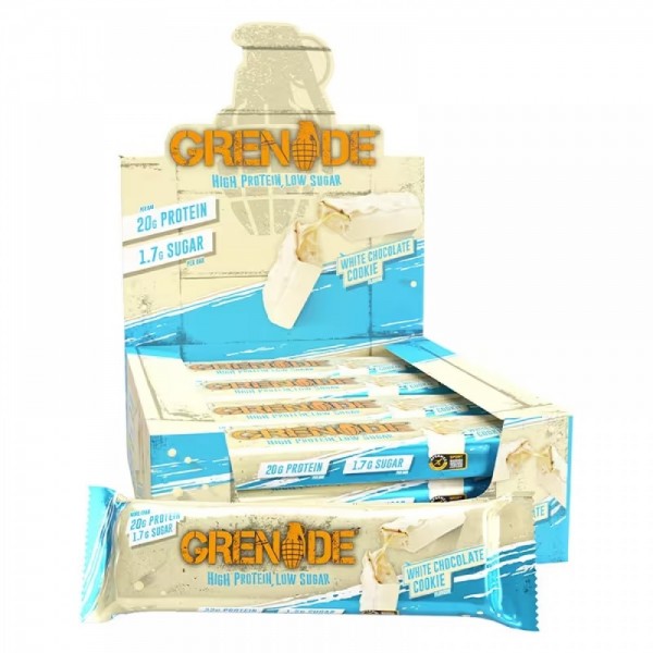 GRENADE BEYAZ ÇİKOLATA&KURABIYE PROTEIN BAR 60 GR 12 ADET