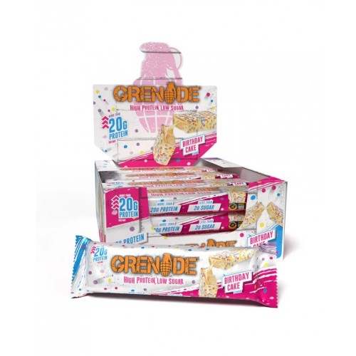 GRENADE BIRTHDAY CAKE PROTEIN BAR 60 GR 12 ADET