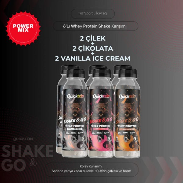 quicktein Whey Protein - Power Mix - 6lı