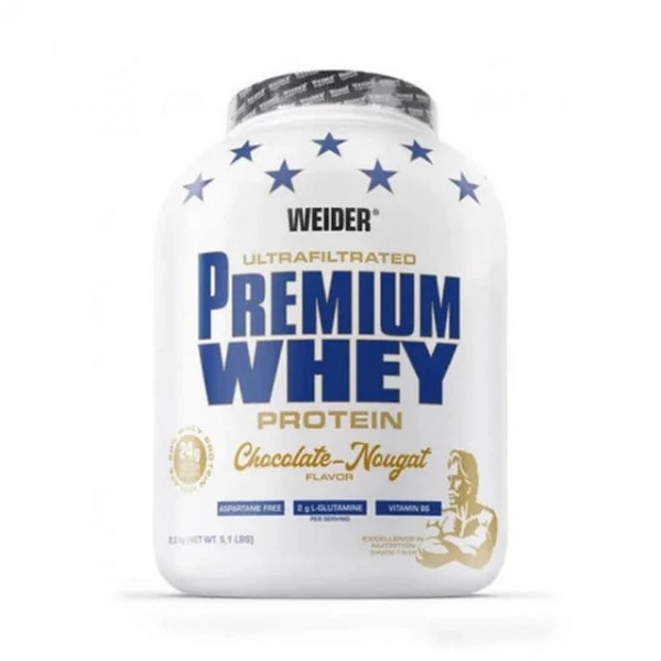 WEİDER PREMİUM WHEY PROTEİN TOZU 2300 Gr (CHOCOLATE - NOUGAT)